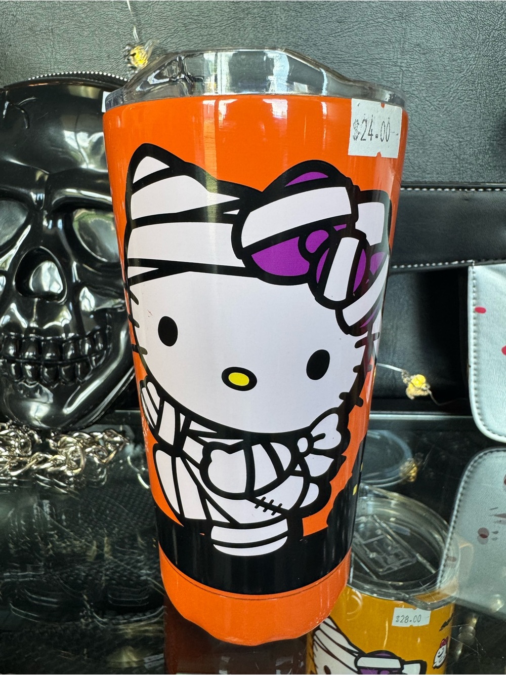 Hello Kitty Orange and Purple Mummy Party Tumbler